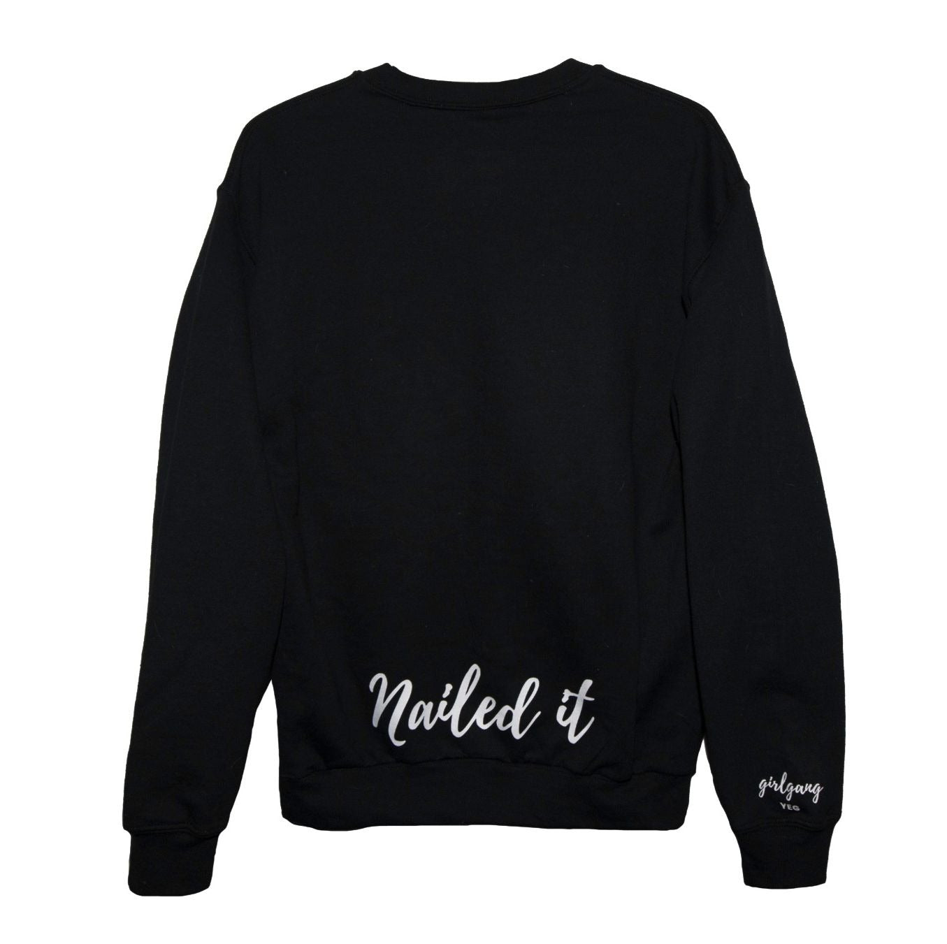 JEM Nails Black Crewneck